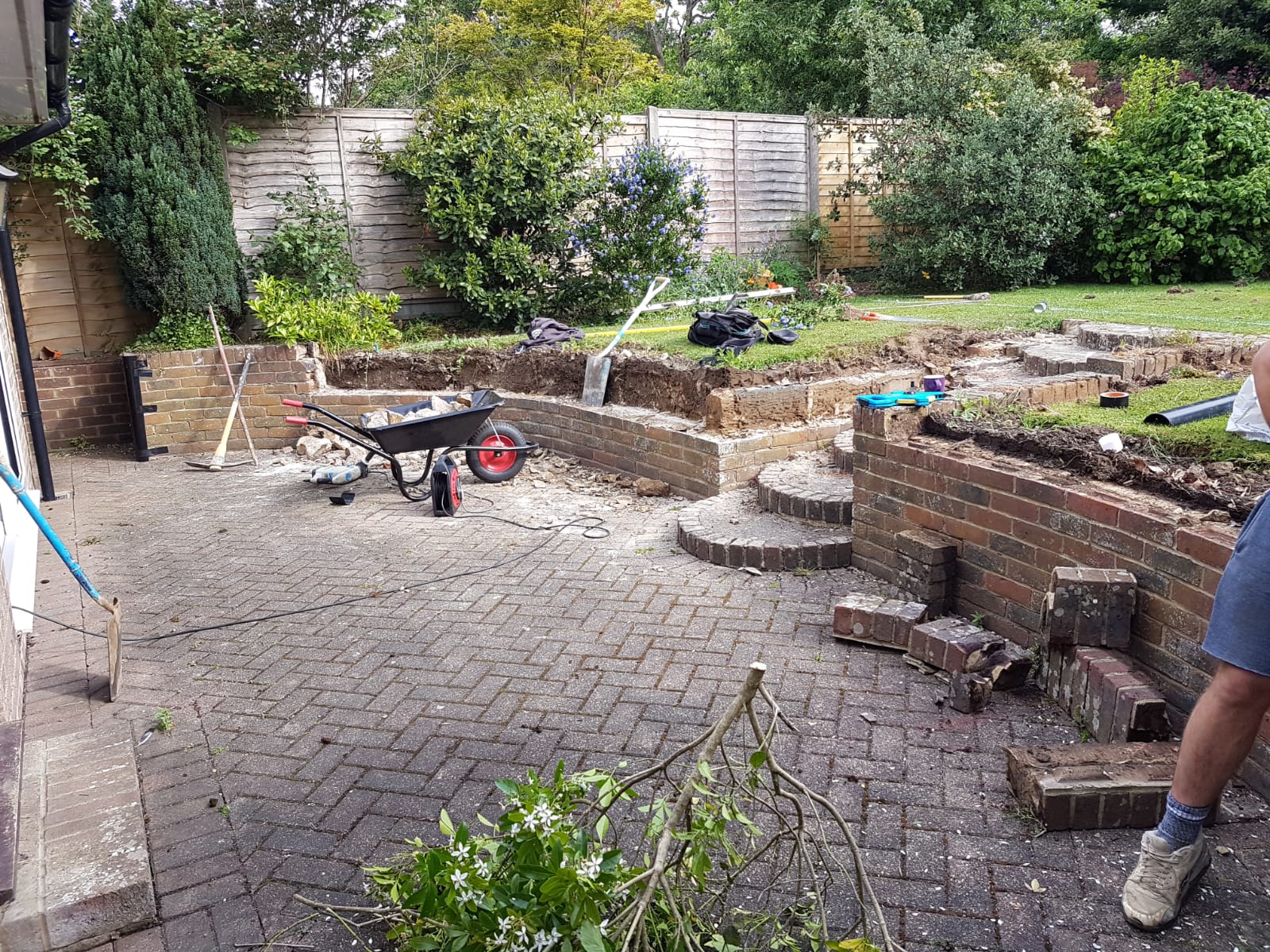 Patio Installation Burgess Hill Travertine Classic Ouse Valley Paving