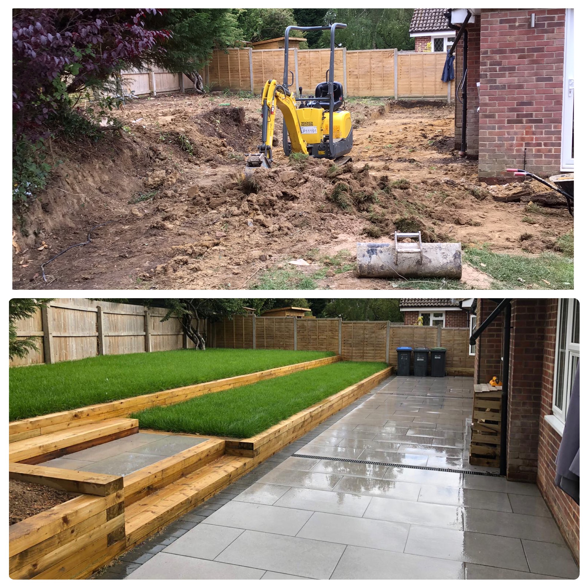 Grey Porcelain Patio Installation Burgess Hill Ouse Valley Paving