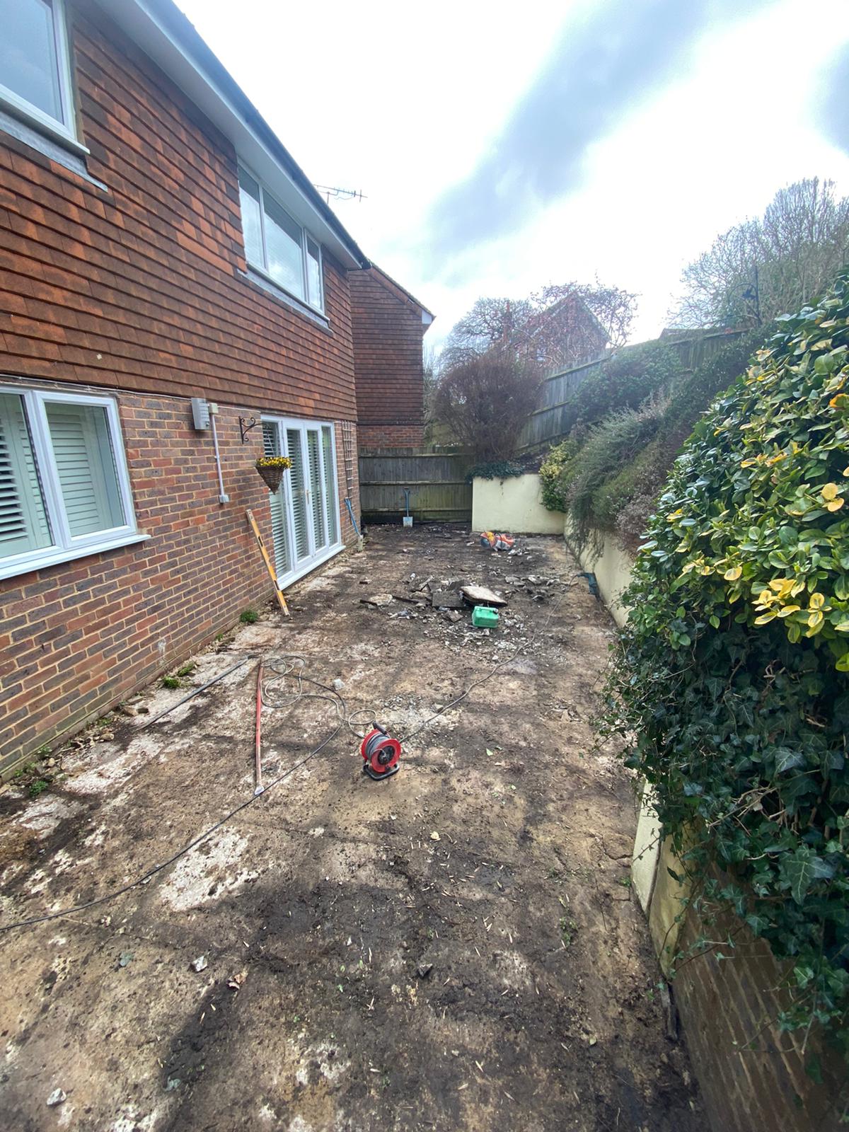 Grey Patio Installation Burgess Hill, West Sussex Ouse Valley Paving