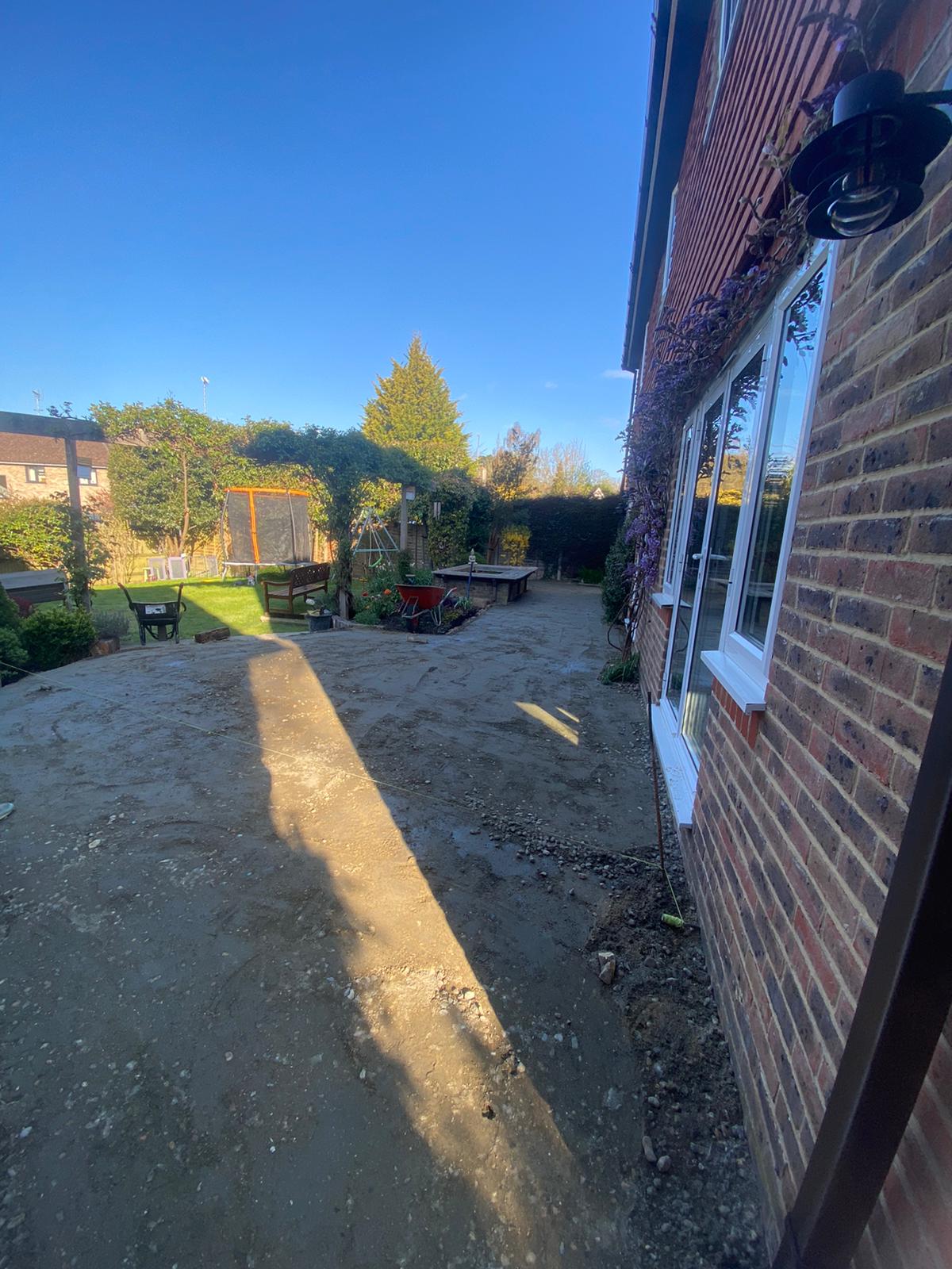 Grey Patio Installation Burgess Hill, West Sussex Ouse Valley Paving