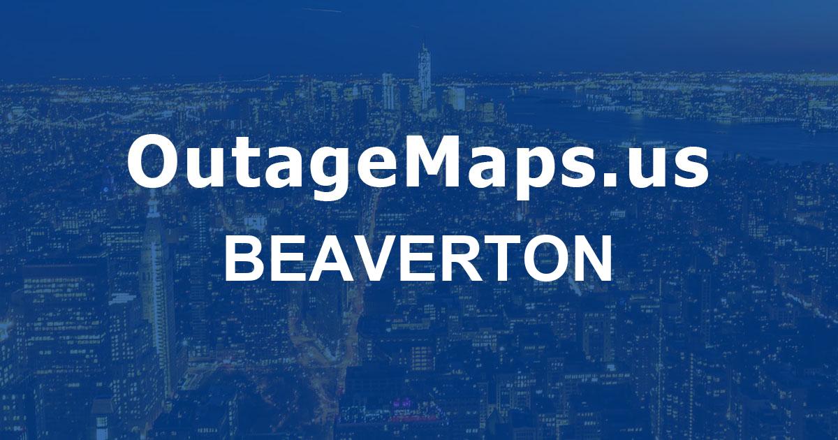 Beaverton Power Outages Map