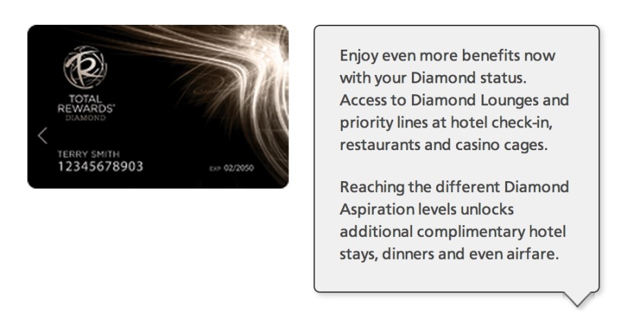 Free Caesars Total Rewards Diamond Status with FoundersCard OUT AND OUT