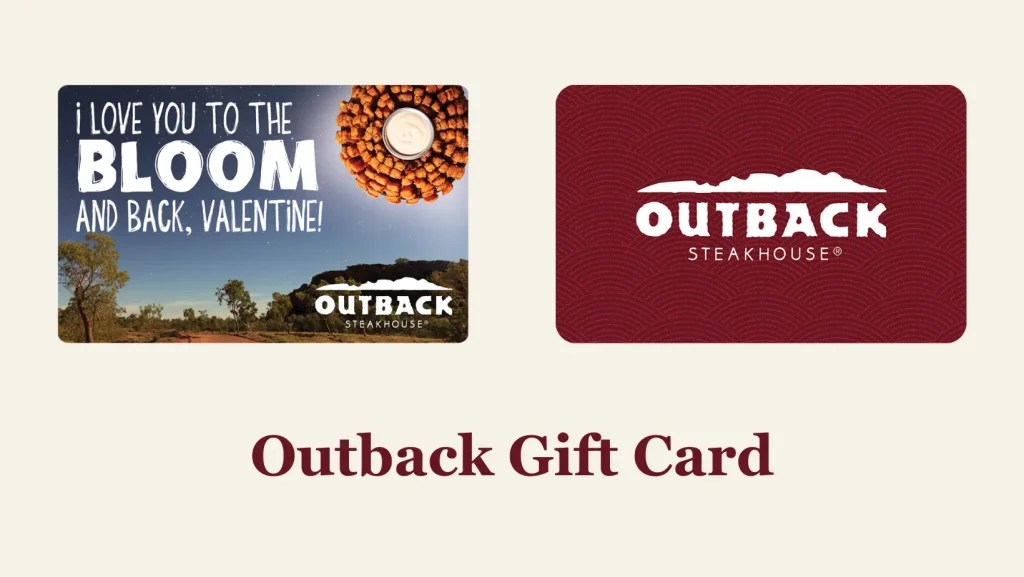 Outback Gift Card Outback Steakhouse Menu Prices