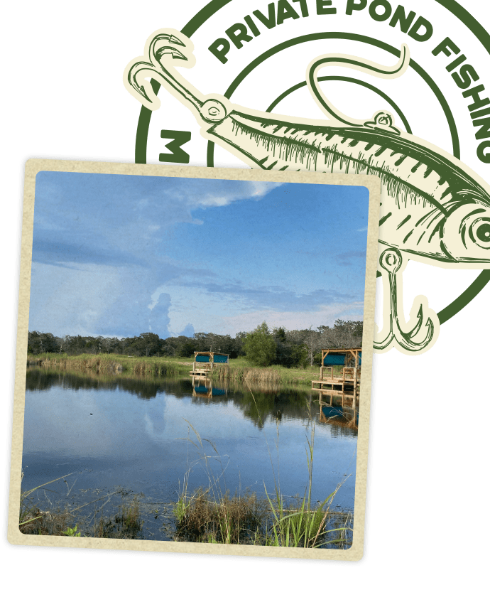 Outcast Landing Moby Dick's Private Fishing Pond & Dry Dock Lodging