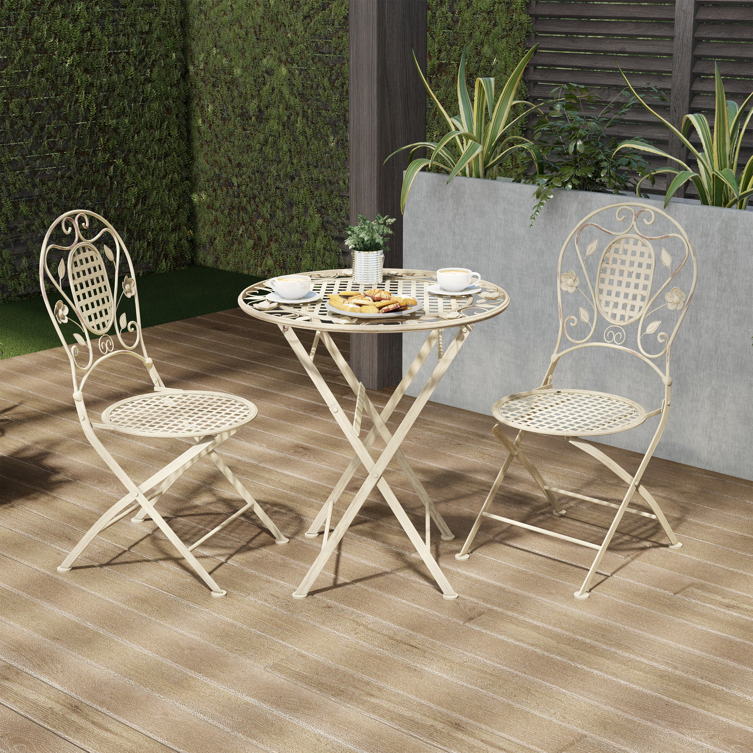 wrought iron bistro set outdoor Outdoor Patio Bistro Sets