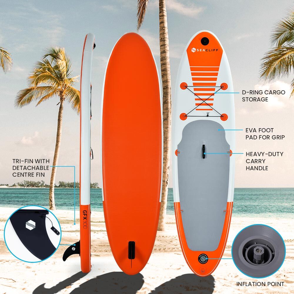 Seacliff GFX300 9'8"ft Inflatable Stand Up Paddle Board Outdoor