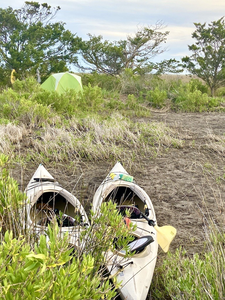 Kayaking and Camping on Masonboro Island in North Carolina Outdoor