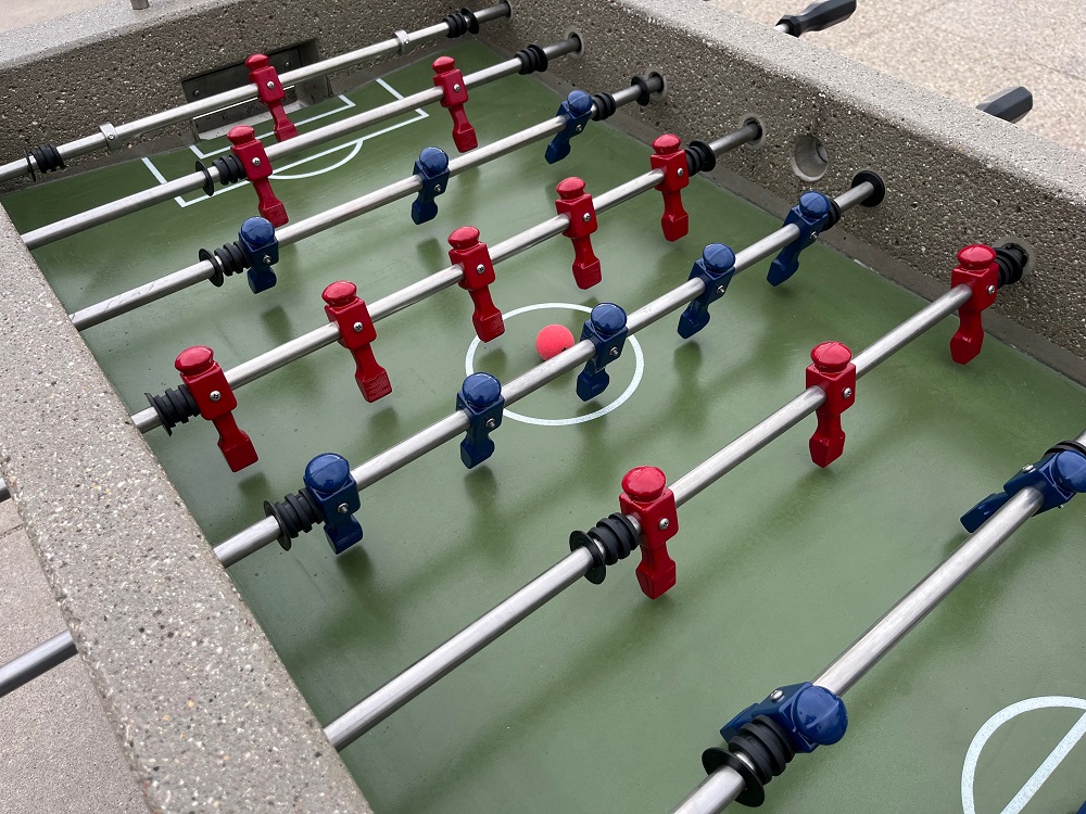 Foosball Table Parts for Outdoor Use Outdoor Concrete Games