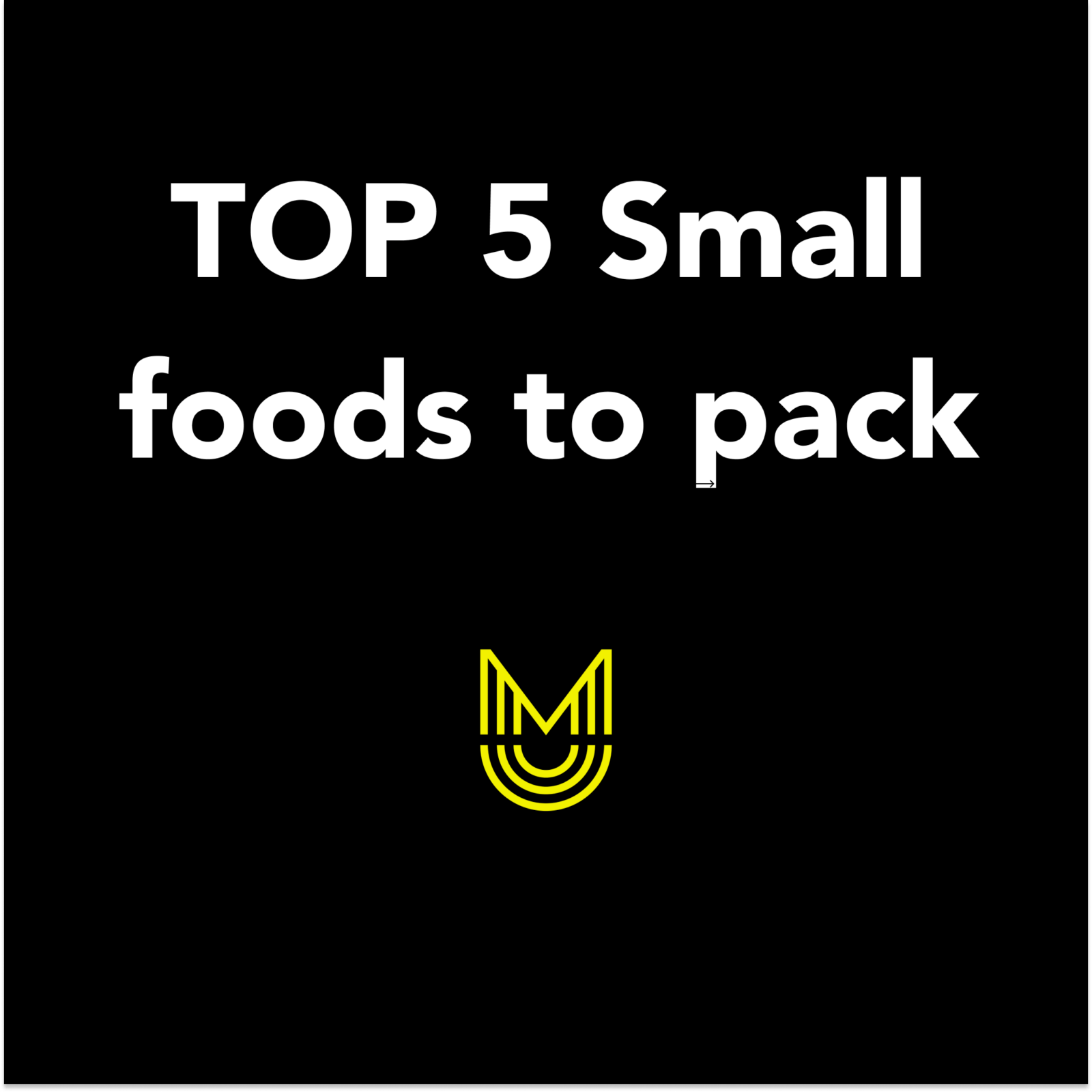 Good things come in Small Packages Outdoor Eats