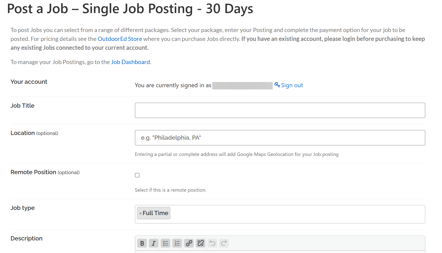 How to Post a Job