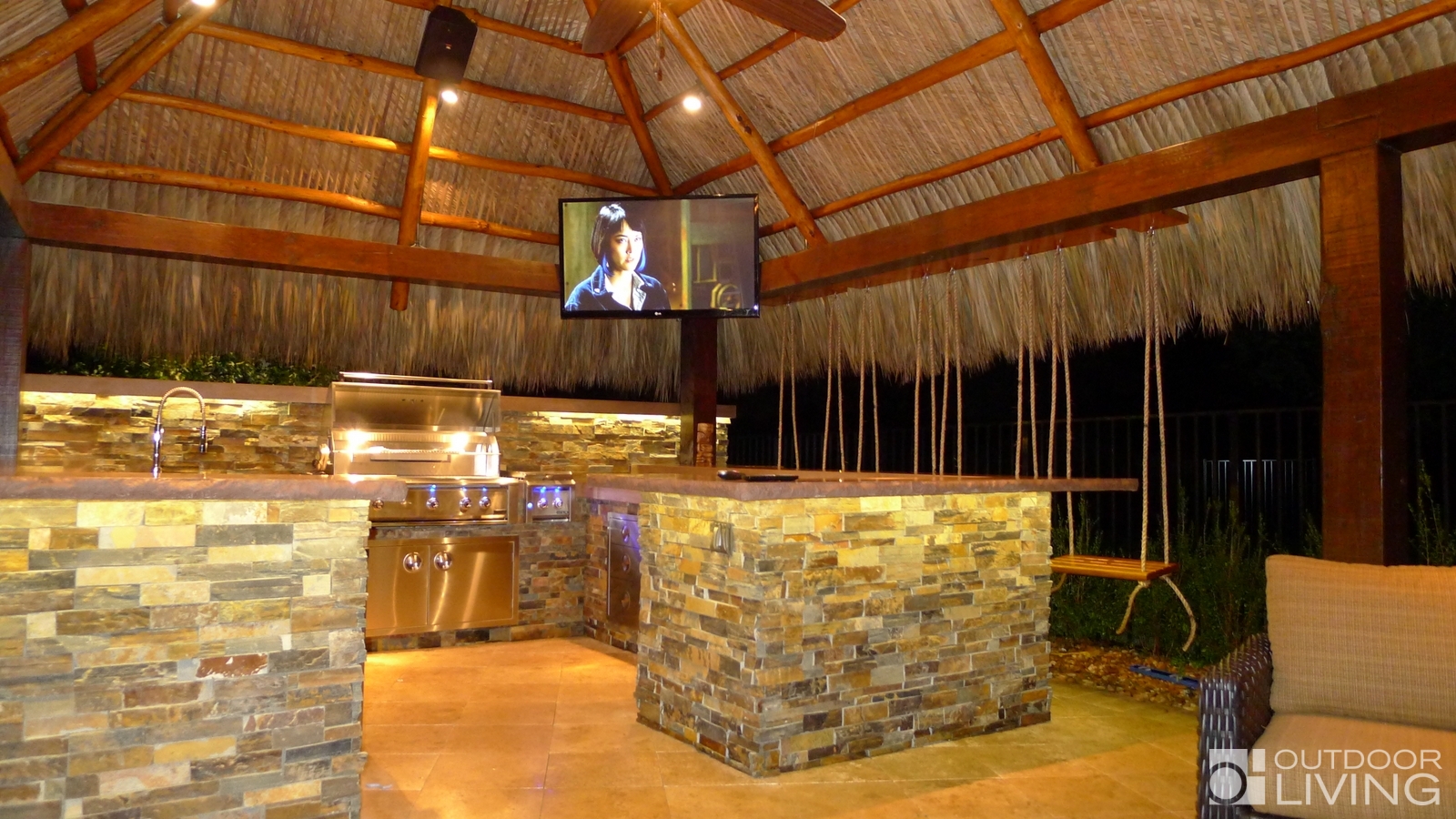 Seefeldt Tiki Outdoor Kitchen in Stuart, FL