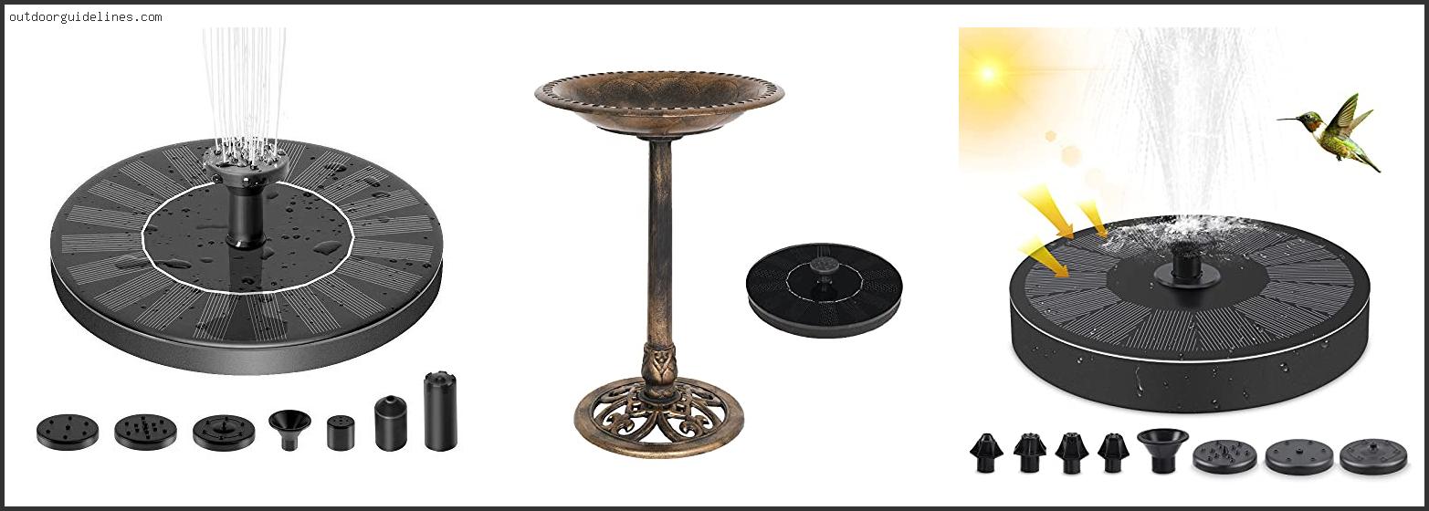 Top 10 Best Bird Bath Solar Fountain [ 2024 ]