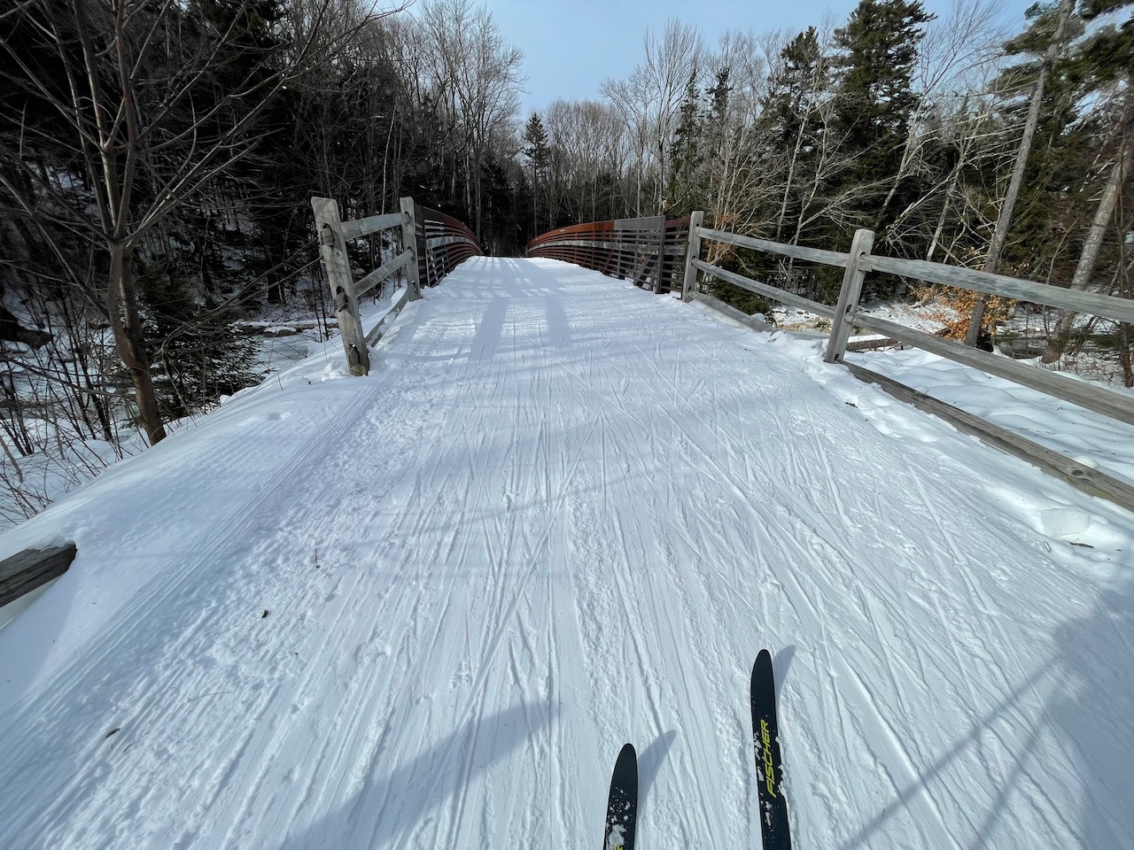 Cross Country Skiing at the Waterville Valley Village Trails Outdoor Odyssey