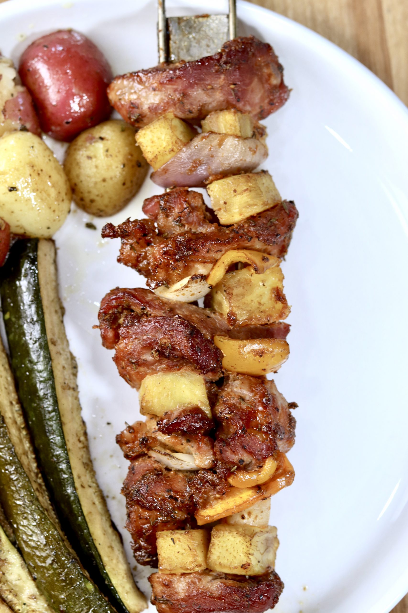 {GRILLED} Pork and Pineapple Kabobs Out Grilling