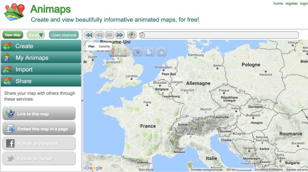 Pain Points Du Logiciel Dessin Carte Géographique Animaps. Créer des cartes géographiques animées
