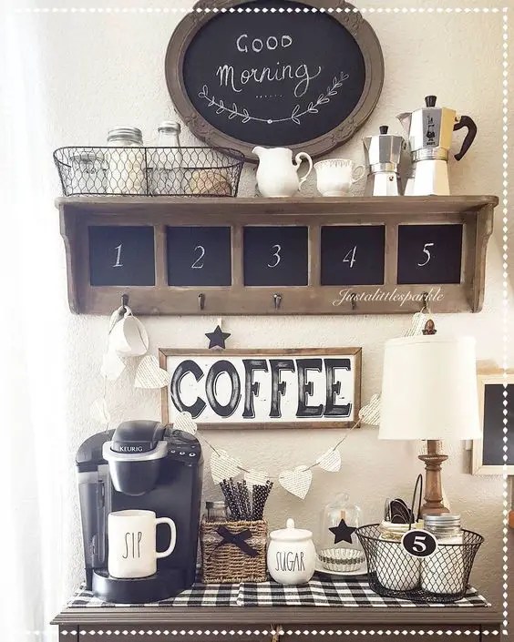 Coffee Station Ideas For Kitchen Counter Coffee Bar Set Ups