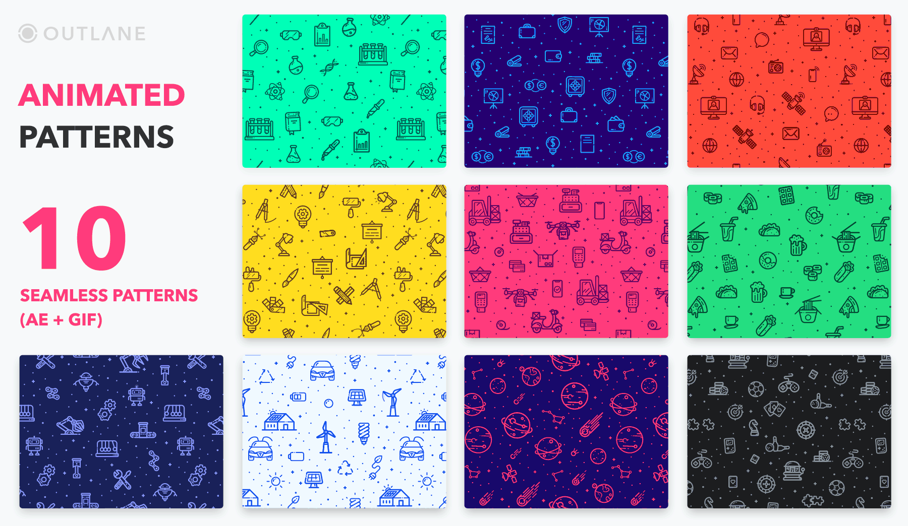 Animated Seamless Patterns OUTLANE