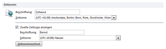 Wie man in Outlook 2010 mit verschiedenen Zeitzonen arbeitet Outlook Blog