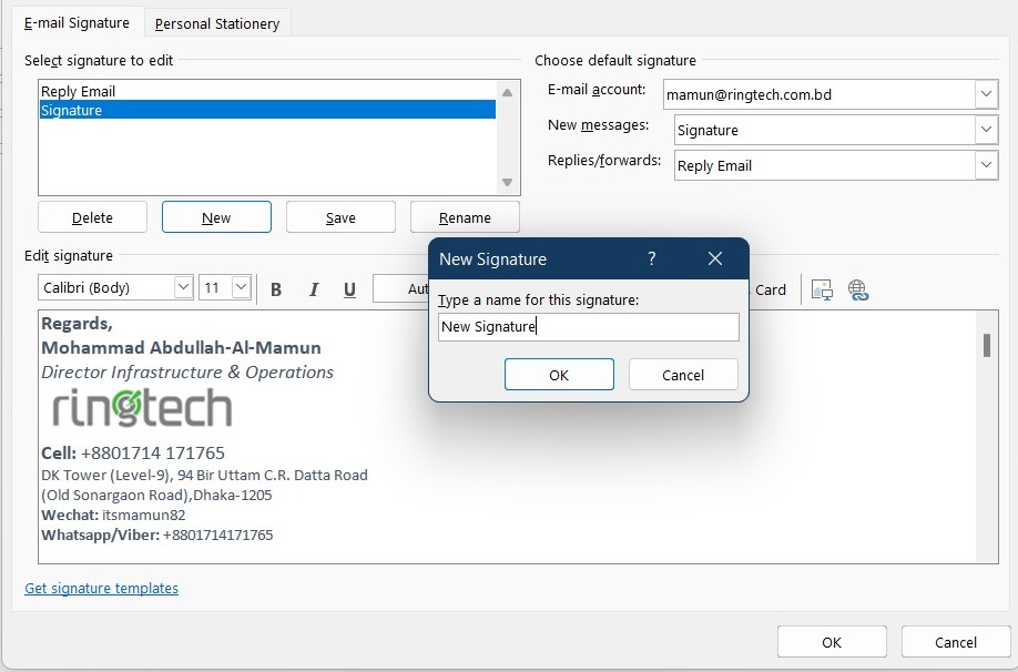 How to add signature in Outlook Outlook School