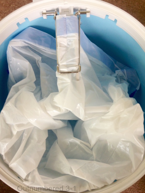 Bubula Steel Diaper Pail Locks in Odor Outnumbered 3 to 1