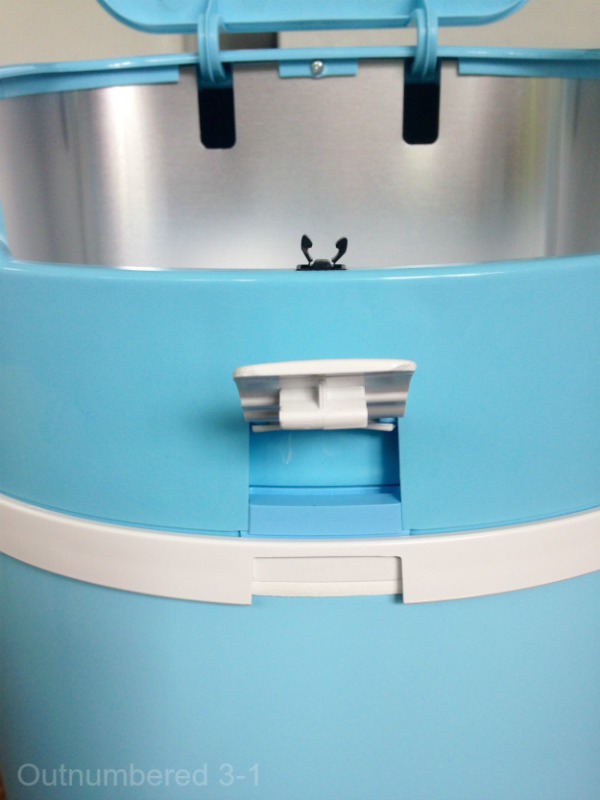 Bubula Steel Diaper Pail Locks in Odor Outnumbered 3 to 1