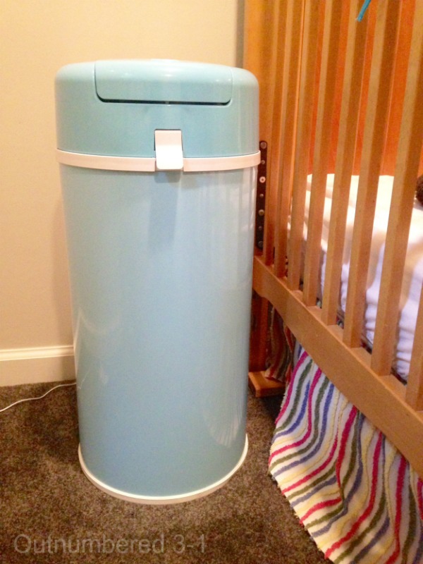 Bubula Steel Diaper Pail Locks in Odor Outnumbered 3 to 1