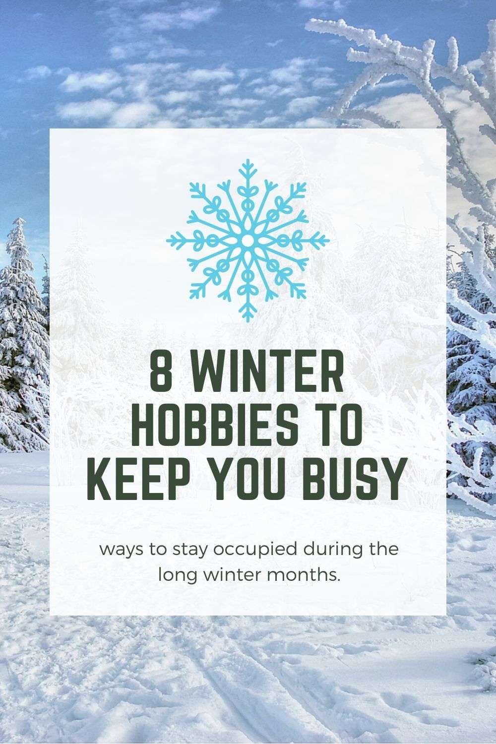 Winter Hobbies to Keep You Busy Outnumbered 3 to 1