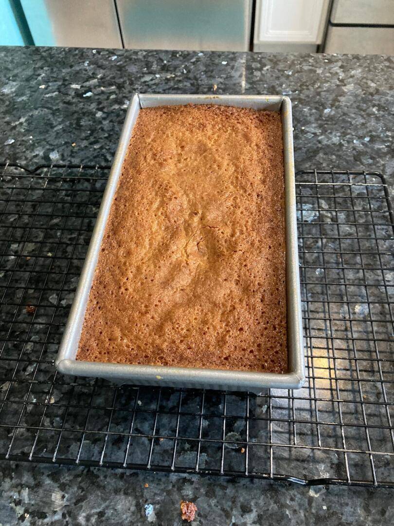 Bananas Foster Pound Cake (from scratch) Out of the Box Baking