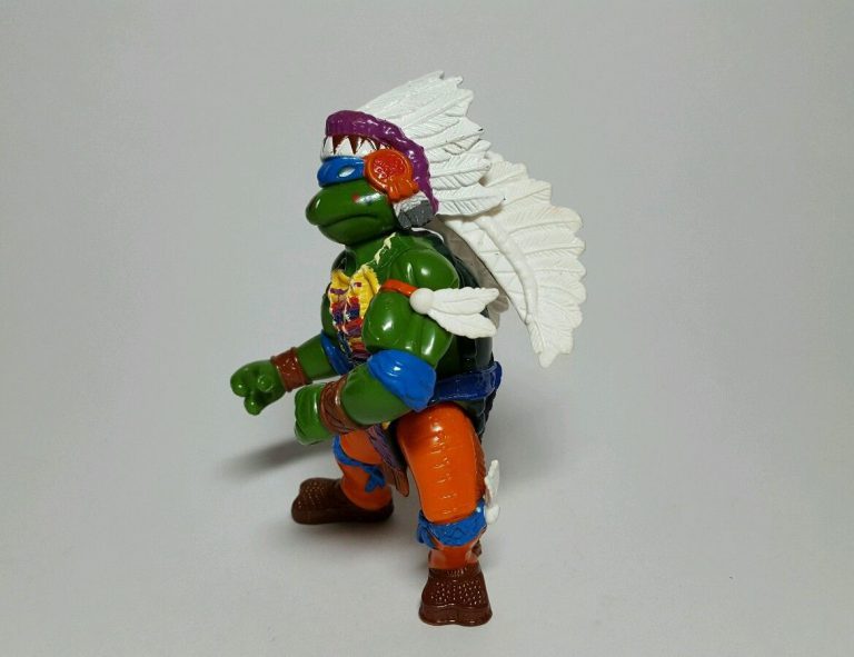 1992 TMNT Teenage Mutant Ninja Turtles Wacky Wild West Indian Chief Leo