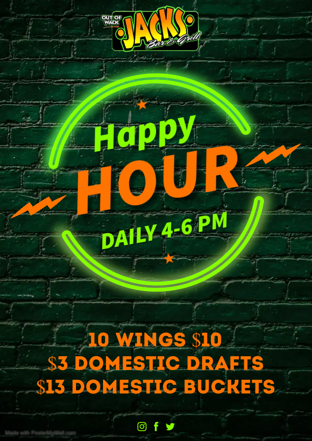 Happy Hour Out of Wack Jacks