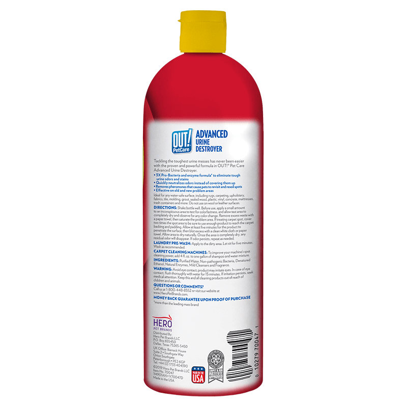 Pet urine cleaner that eliminates dog urine smell OUT! PetCare