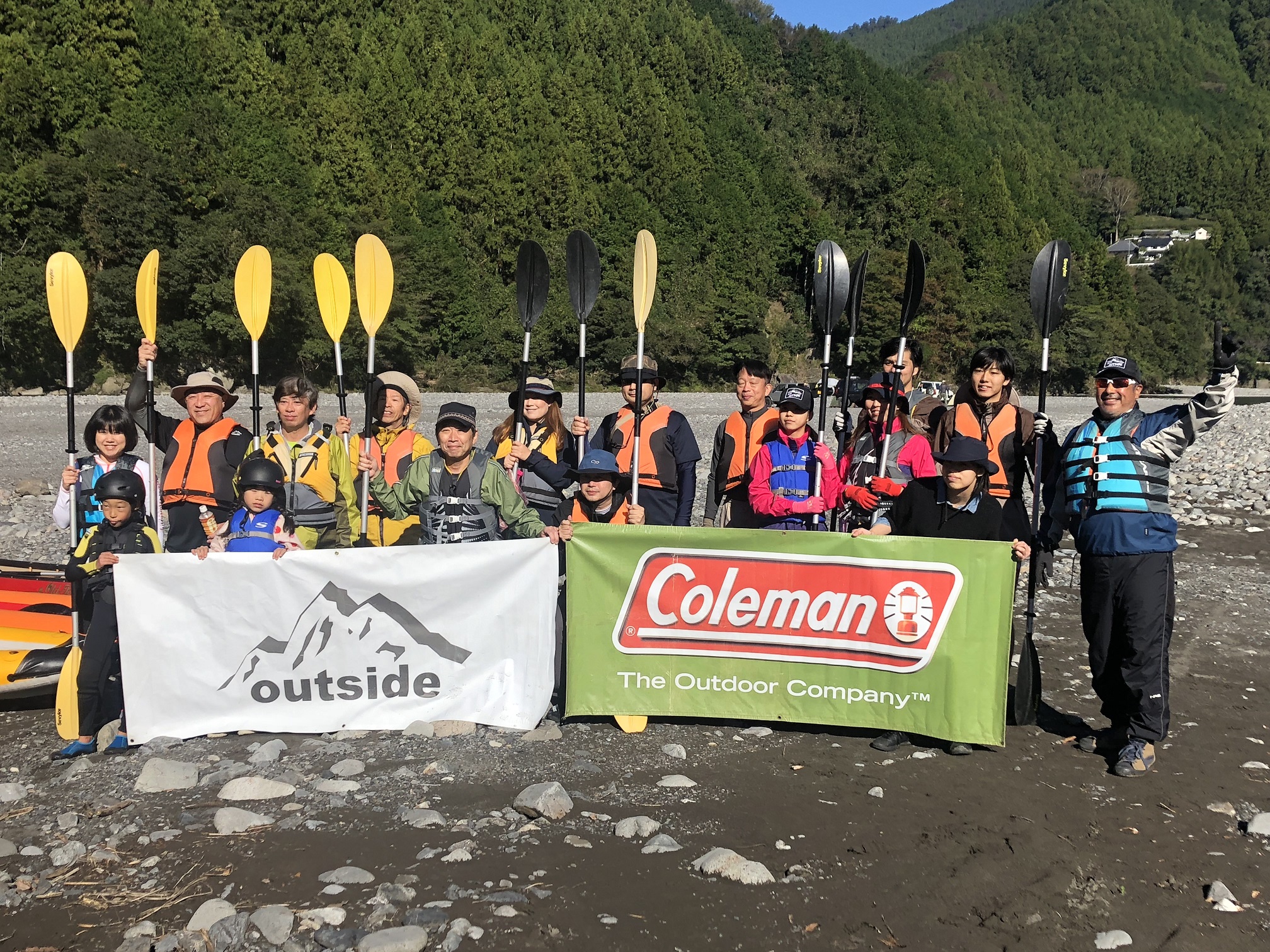 outside TOUR × Coleman『ダウンリバー＆キャンプin気田川 』開催決定！！ outside Base