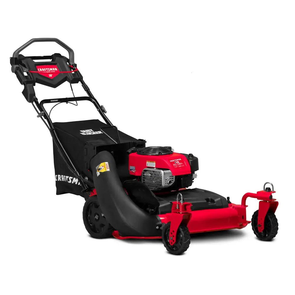 Push Self Propelled Mower Outside Gear