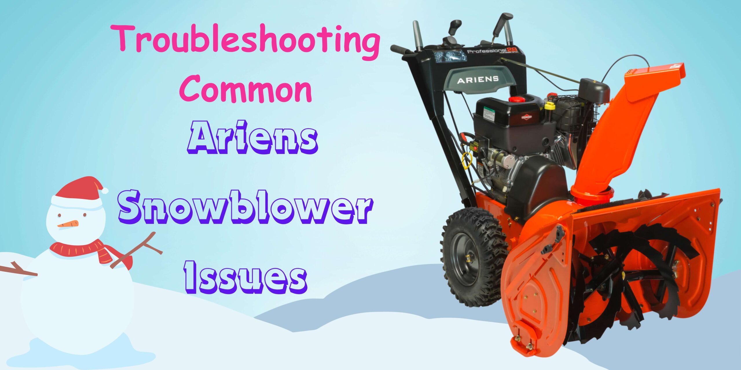 Snowblower Troubleshooting Outside Gear