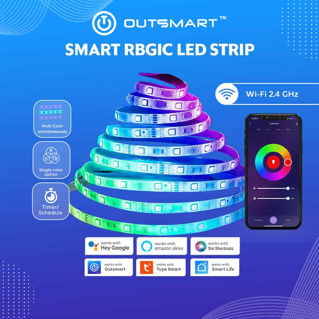 Smart RGBIC LED Strip Outsmart