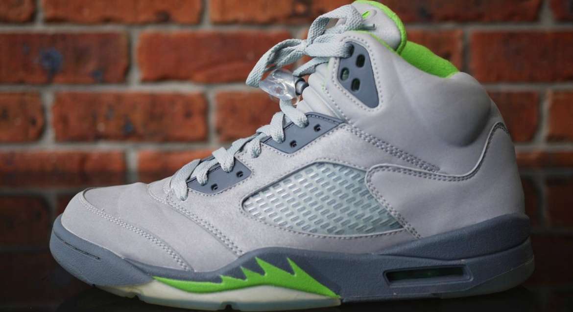 Air Jordan 5 (V) Retro Green Beans Silver Trainer All you Need to