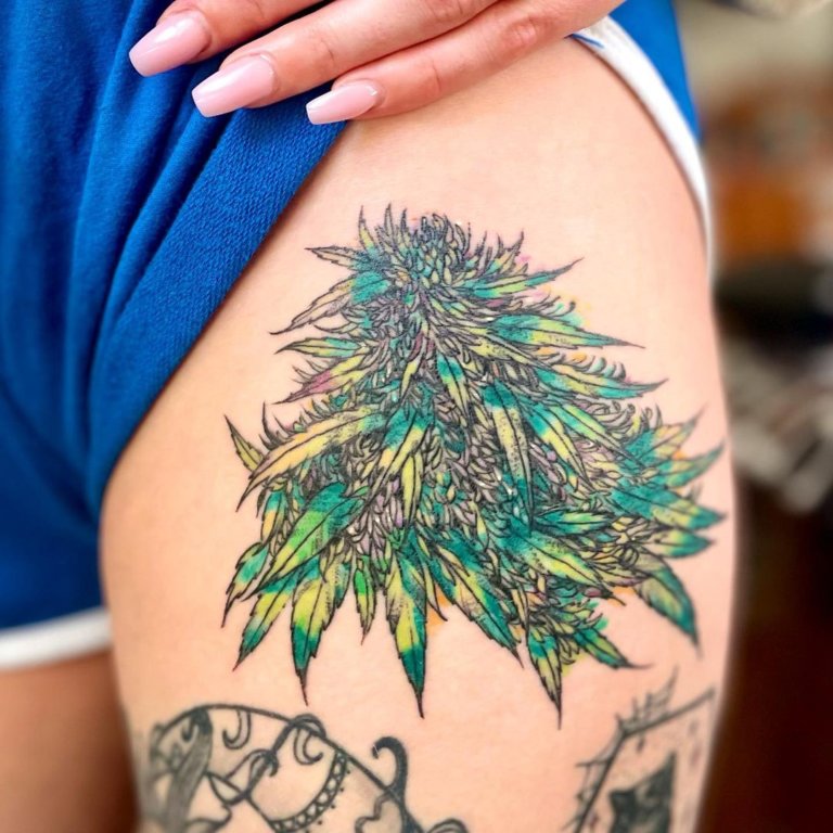 101 Best Weed Tattoo Ideas You Need To See!