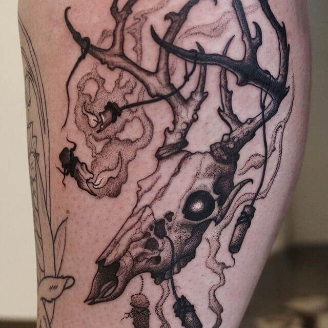 10 Best Antler Tattoo Ideas You'll Have To See To Believe! | Outsons | Men's Fashion Tips And Style Guides 640_x_640_jpg