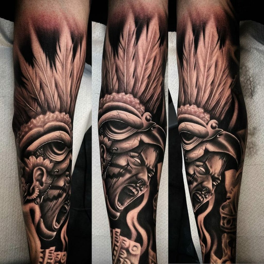 10 Best Aztec Warrior Tattoo Ideas You'll Have To See To Believe! | Outsons | Men's Fashion Tips And Style Guides 1024_x_1024_jpg