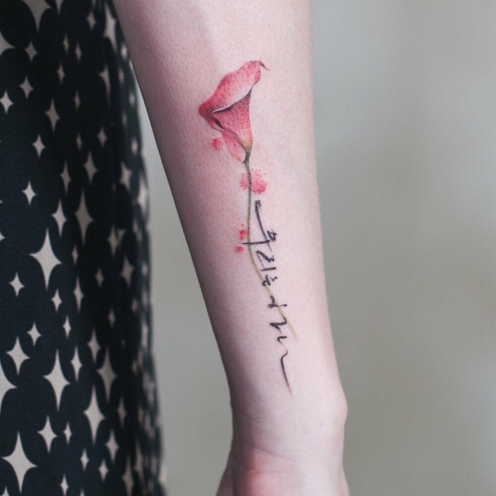 10 Best Calla Lily Tattoo Ideas You'll Have To See To Believe! | Outsons | Men's Fashion Tips And Style Guides 1000_x_1000_jpg