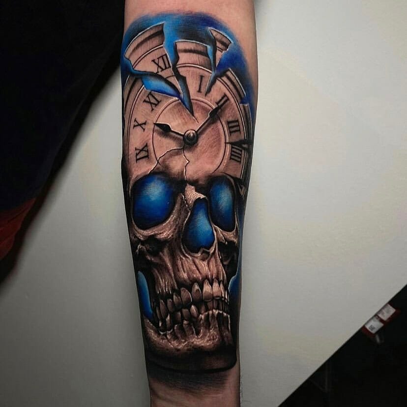 10 Best Broken Clock Tattoo Ideas You'll Have To See To Believe! | Outsons | Men's Fashion Tips And Style Guides 828_x_828_jpg