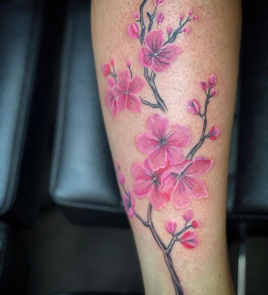 10 Best Cherry Blossom Tattoo Ideas You'll Have To See To Believe! | Outsons | Men's Fashion Tips And Style Guides