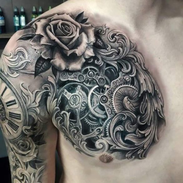 20+ Amazing Clockwork Tattoos For 2024!