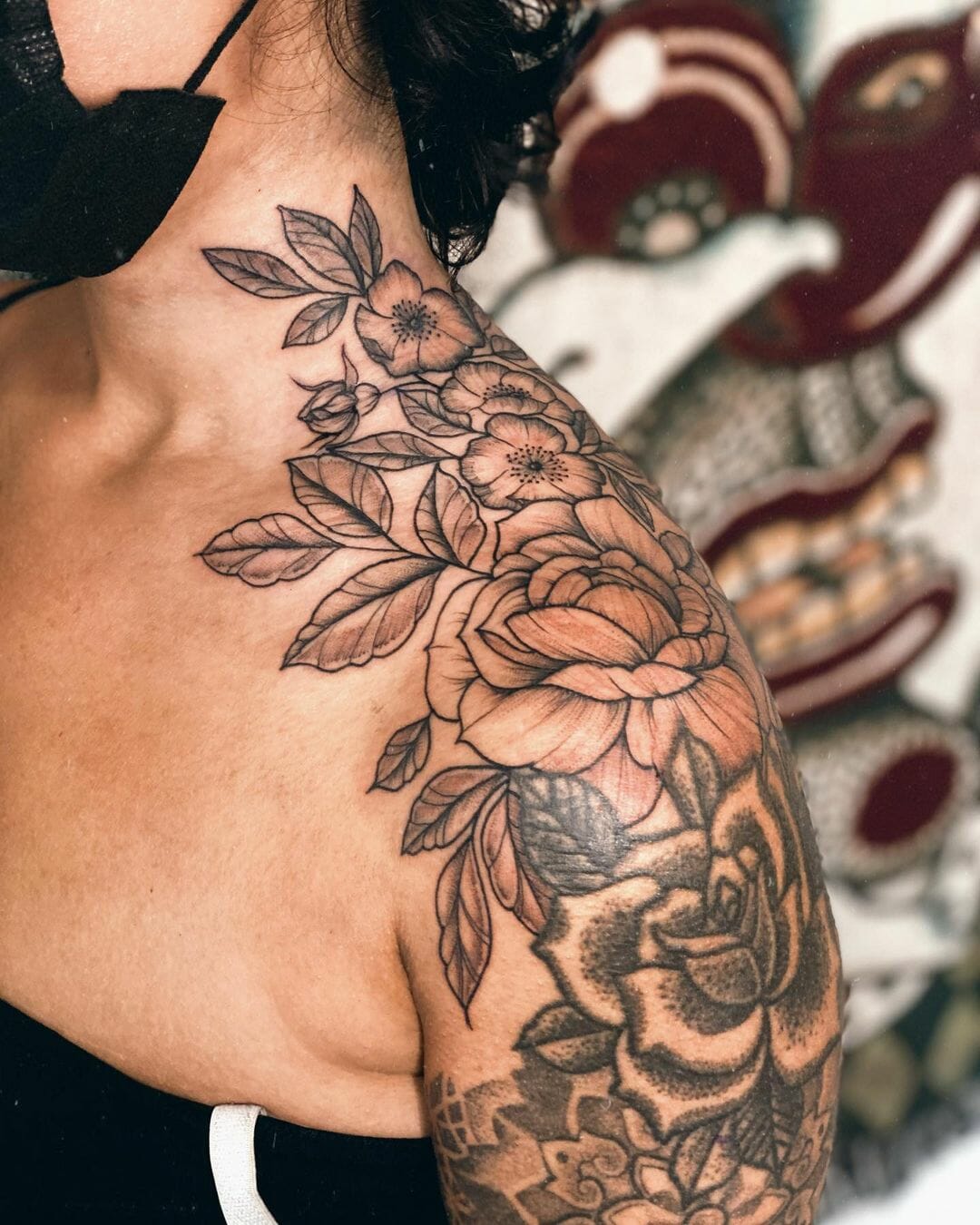 101 Best Flower Shoulder Tattoo Ideas You Have To See To Believe!