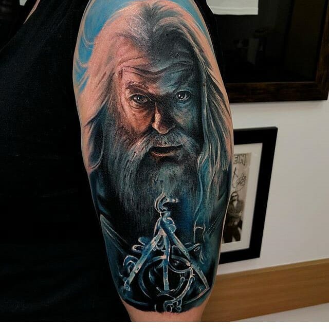 10 Best Dumbledore Tattoo Ideas You'll Have To See To Believe! | Outsons | Men's Fashion Tips And Style Guides 640_x_640_jpg