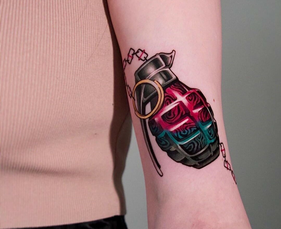 101 Best Grenade Tattoo Ideas You Have To See To Believe!