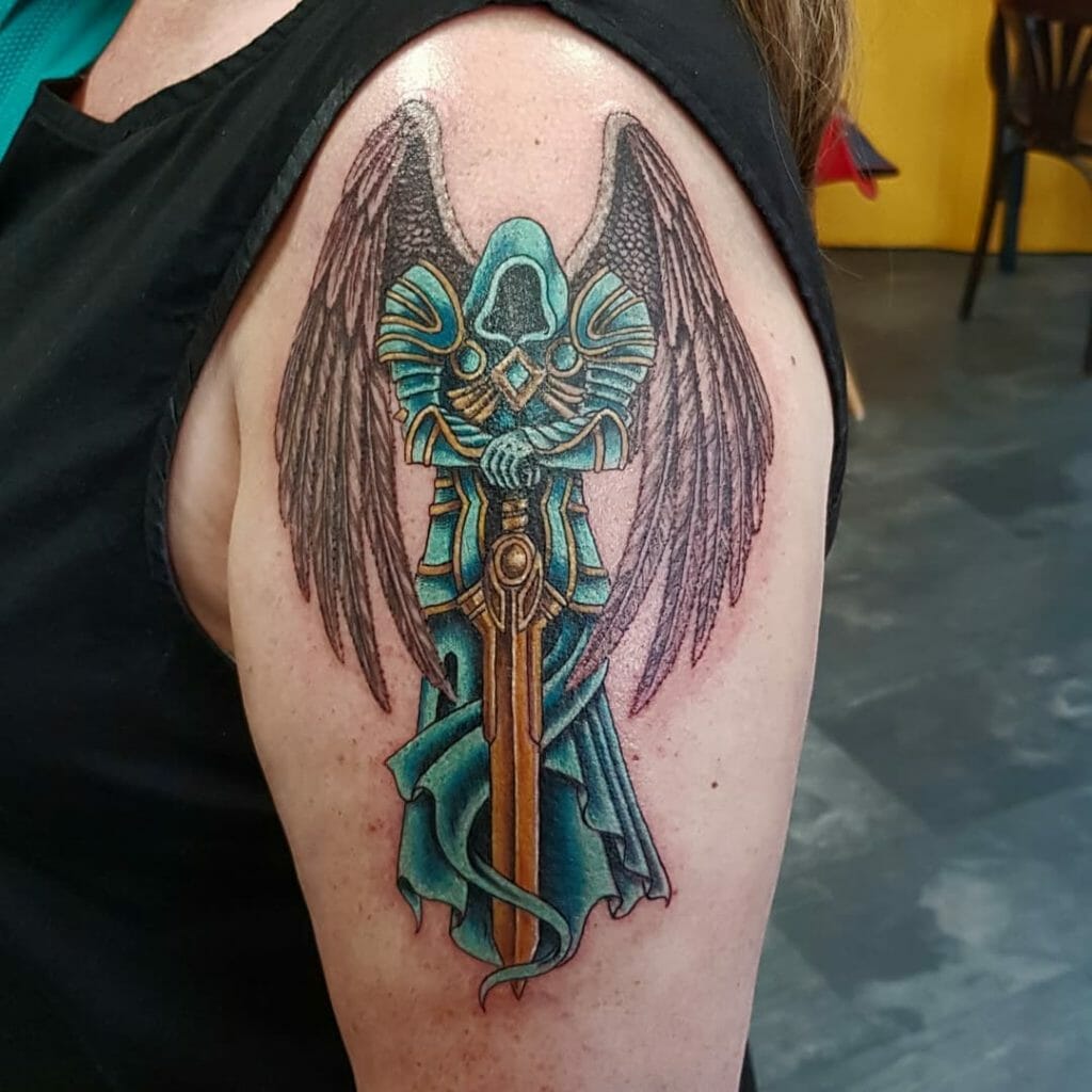 10 Best Guardian Angel Tattoo Ideas You Have To See To Believe! | Outsons | Men's Fashion Tips And Style Guides 1024_x_1024_jpg