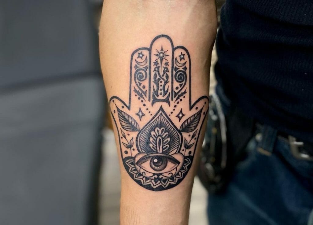 10 Best Hamsa Tattoo Ideas You Have To See To Believe! | Outsons | Men's Fashion Tips And Style Guides 736_x_1024_jpg