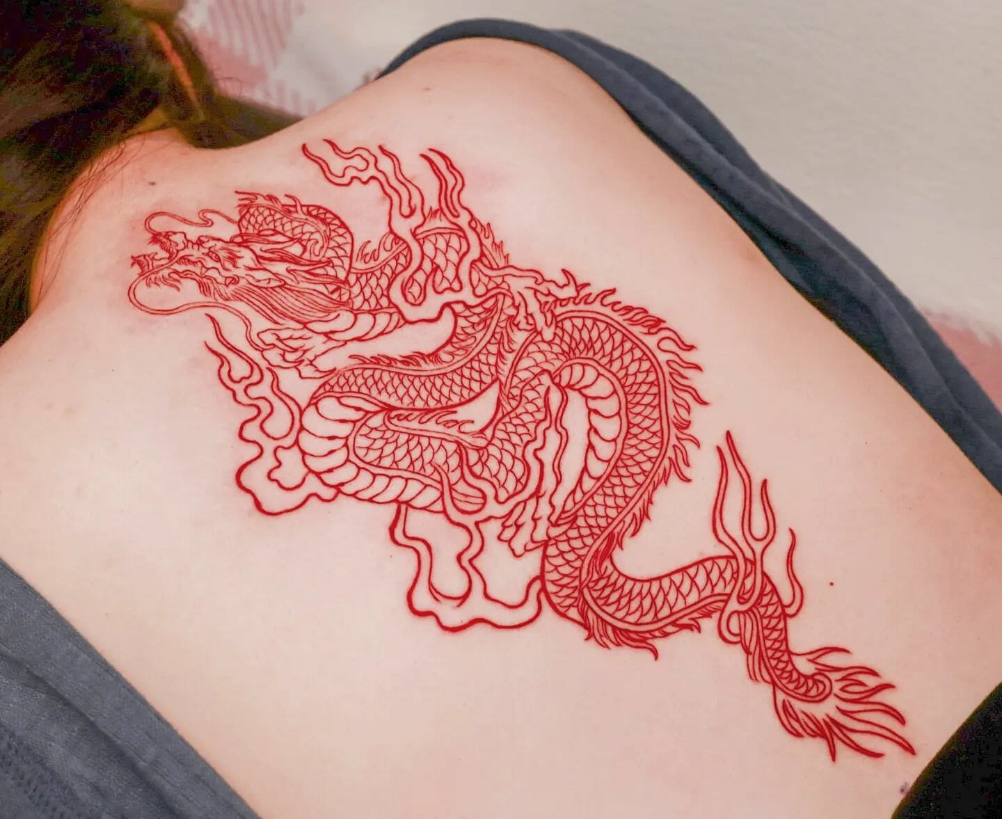 101 Best Red Ink Dragon Tattoo Ideas That Will Blow Your Mind!