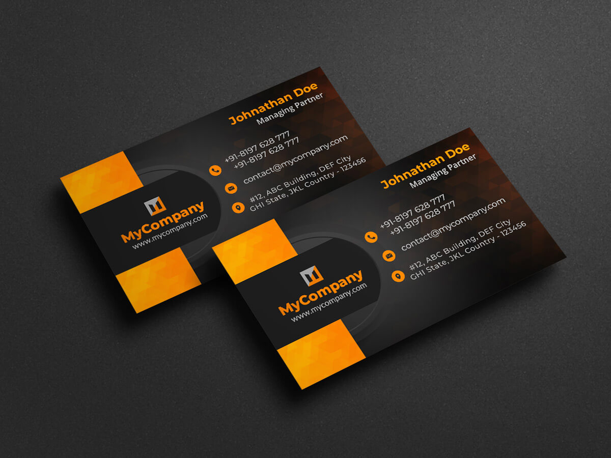Single Sided Business Card Designs and Templates